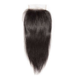 Closure cheveux indienne brute droit